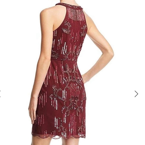 Aidan Mattox Beaded Sleeveless Cocktail Dress - Picture 2 of 6